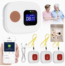 Wifi Smart Panic Button Personal Alarm SmartLife APP Elderly Nurse Alert, 3+1 UK