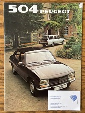 Peugeot 504 UK Brochure -