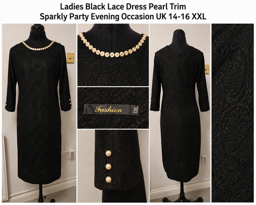 Elegant black lace sparkly - elegant,