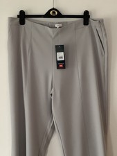 Ladies Dove Grey Occasions Trousers Size 18 Leg 29” From Cotton Traders