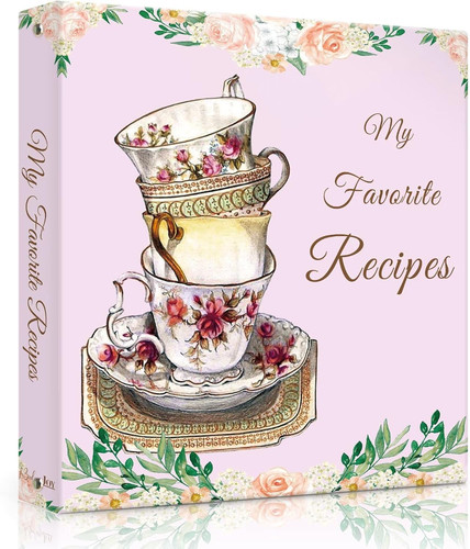 Recipe binder with plastic - recipe,