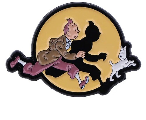 Tintin snowy metal enamel - &,