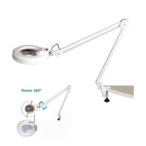 110v table clamp magnifier - 8×,