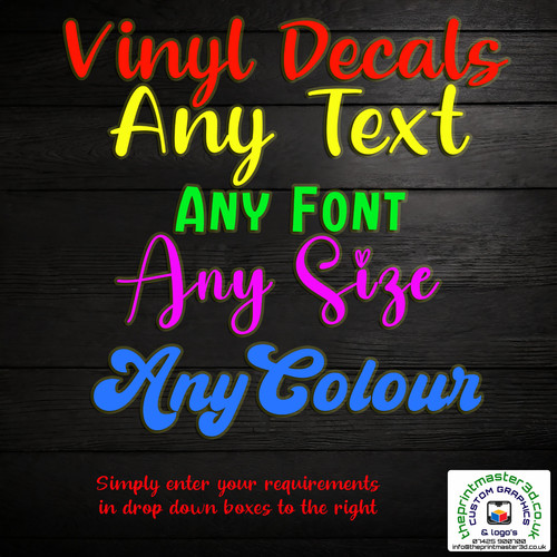 Personalised vinyl sticker - vinyl, sticker/