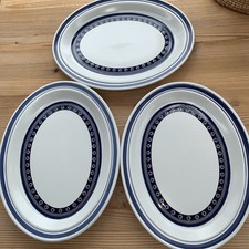 Lambeth Stoneware 3 Royal Doulton TANGIER Oval Serving Plate Platter 