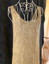 Vintage Limited Edition Kate Moss Heavily Beaded Flapper Dress - 1920s Gatsby