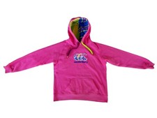 Canterbury New Zealand Uglies Women's Hot Pink Cotton Hoodie Jumper - Size 16