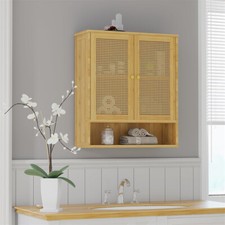 Wall Storage Cabinet Rattan