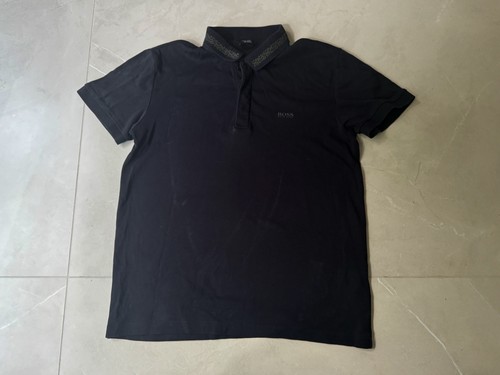 Boss black polo - , collared