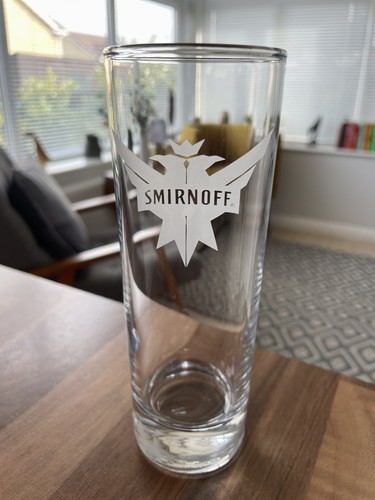 Smirnoff tall mixer glass - smirnoff,