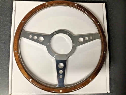 Mountney wooden steering - 14",