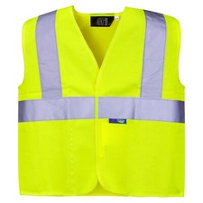 KIDS HI VIS VEST UNISEX HIGH VIZ VISIBILITY REFLECTIVE JUNIOR SAFETY WAISTCOAT