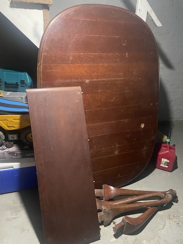 Vintage solid wood - wood, oval