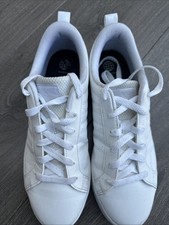 ADIDAS All White Uk Size 7 Trainers Sports Court  Shoes Hardly Worn