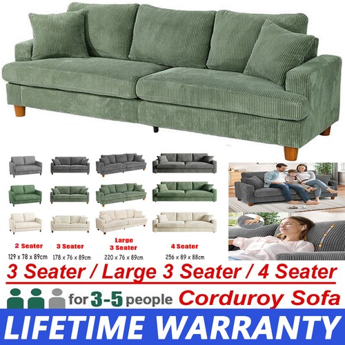 Seater corduroy sofa - 4,