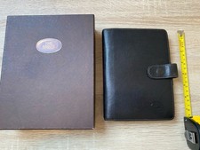 The Bridge Black Leather Personal Size Diary Organiser 
