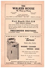 Vintage 1952 Servis Britain's Best Washer Print Ad 1950s Appliance 9x6