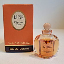 Christian Dior DUNE 5ml Miniature Eau De Toilette Collectible Vintage Near full