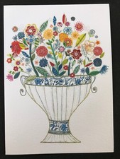 Phoenix Trading Cards. Mixed Bowl of Flowers. Card & Envelope. Free p&p