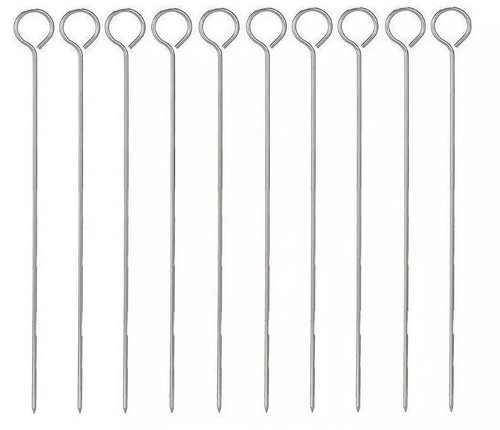 Gem metal bbq skewers - metal,