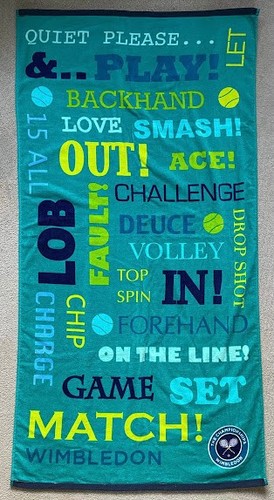 Wimbledon beach towel brand - beach,