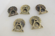 Antique Brass Drawer Drop Handles Pulls Dresser Chest Old Victorian Gothic x5
