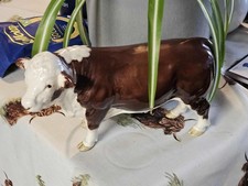 Porcelain Cow Statue