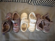 Girls Wide Fit Trainers Bundle 11G Clarks Next