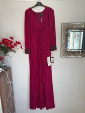Designer Adrianna Papel Cerise Pink Elegant Evening Dress Size 16