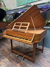 Rare 1956 Arnold Dolmetsch Spinet Harpsichord English Walnut Piano - CAN DELIVER