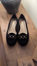 Ladies Van -Dal Black Suede