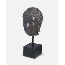 Buddha Head on Metal Stand 16