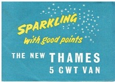 FORD THAMES 100E 5-CWT VAN ORIGINAL 1954 FACTORY UK SALES PAMPHLET