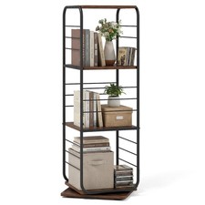 4-Tier Rotating Bookshelf