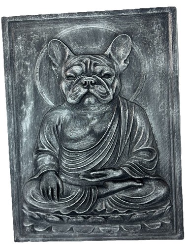 French bulldog buddha - buddha, wall