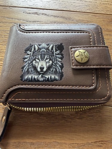 Brown faux leather - brown, men’s