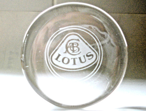 Lotus cars logo glass - lotus,