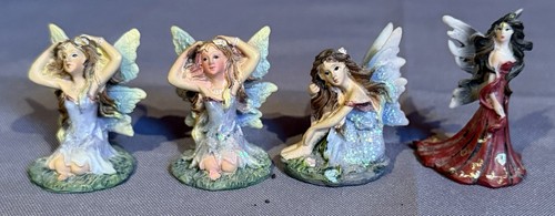 Miniature fairy figurines - 4x,