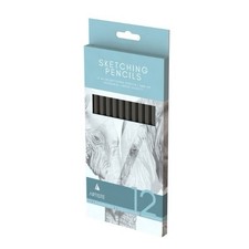 Artiste 12-Pack Sketching Pencils 2H-8B – Full Graphite Range for Artists