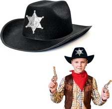 1 x Child Black Cowboy Sheriff