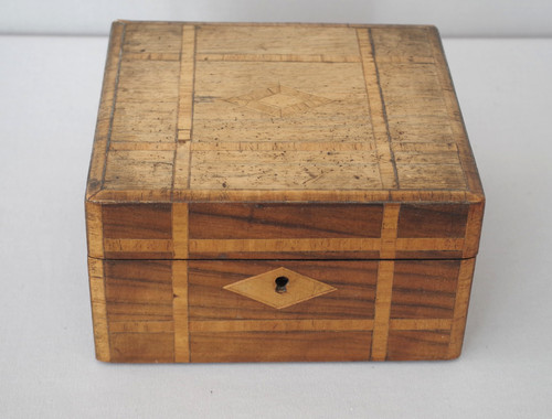 Antique wooden marquetry small - antique,