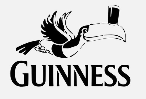 Toucan guinness mylar stencil - toucan,