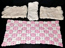 Vintage Crochet Doily Dresser