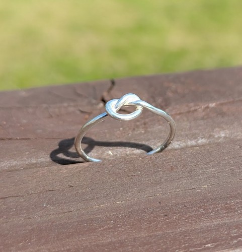 Handmade sterling silver love