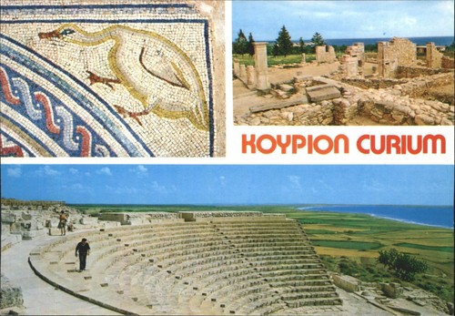 Vintage kourion curium cyprus - vintage,