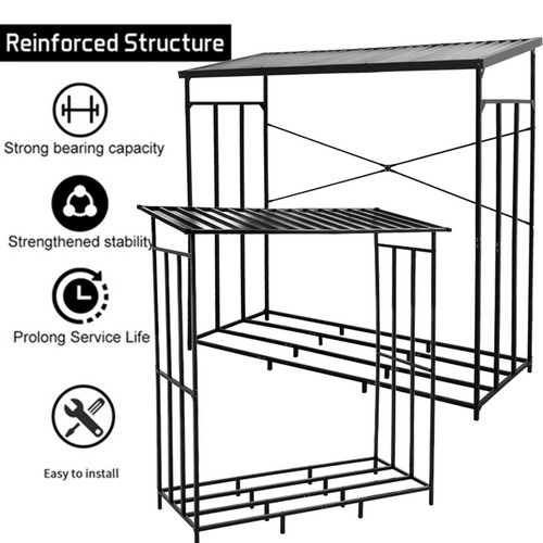 Heavy duty firewood log rack - duty,