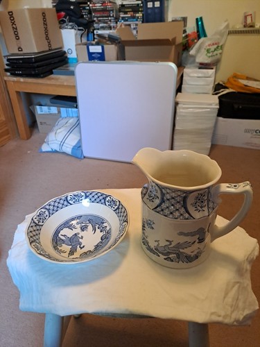 Masons ironstone jug and bowl - masons,