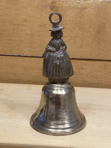 Vintage brass welsh lady bell - vintage,