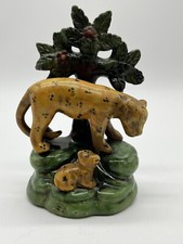 Leopardess And Leopard Cub