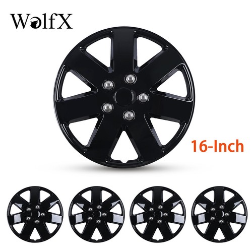 Black lacquer wheel covers - 16",